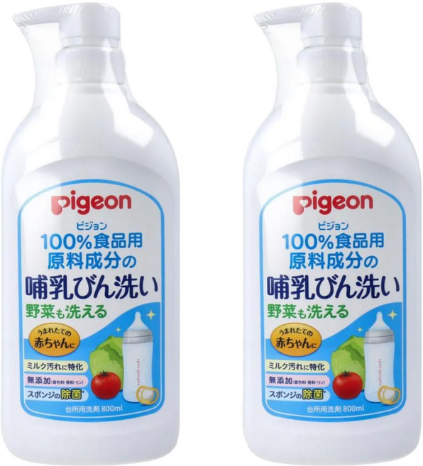 pigeon 貝親 奶瓶蔬果清潔劑, 800ml, 2瓶