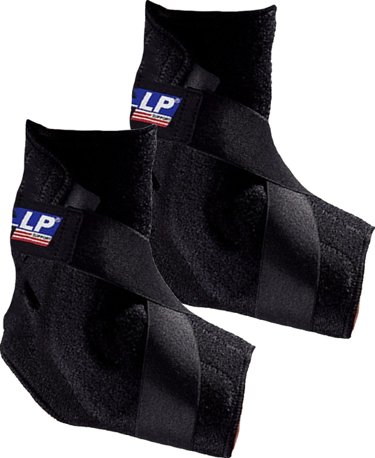 LP SUPPORT Z-Type纏繞穩定型護踝 黑色, 2個