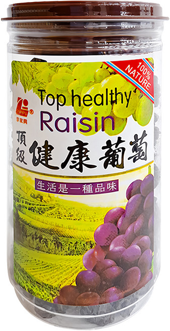 李家興 頂級葡萄乾 有籽, 300g, 1罐