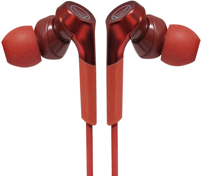 audio-technica 鐵三角 重低音耳塞式耳機 原廠保固, ATH-CKS550X, 紅色
