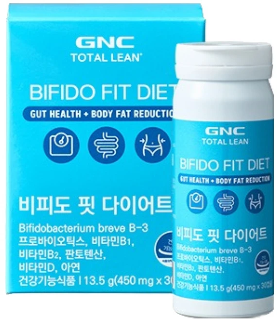 GNCTOTALLEAN 비피도 핏 다이어트 유산균, 30정, 1개 - 쿠팡