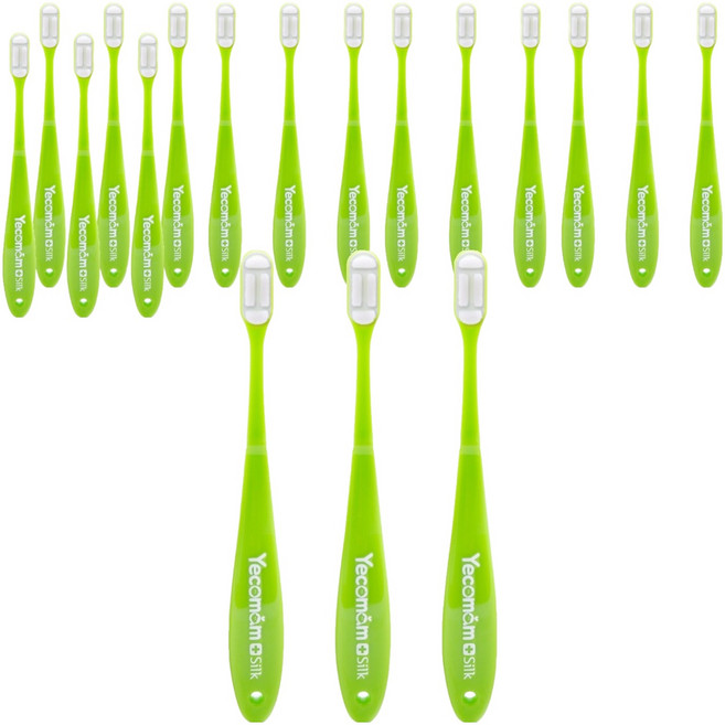 예꼬맘 실크 칫솔 어린이용 2단계, 그린, 1개입, 18개