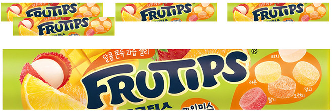 FRUTIPS 黑嘉麗 水果軟糖 原味, 140g, 5條