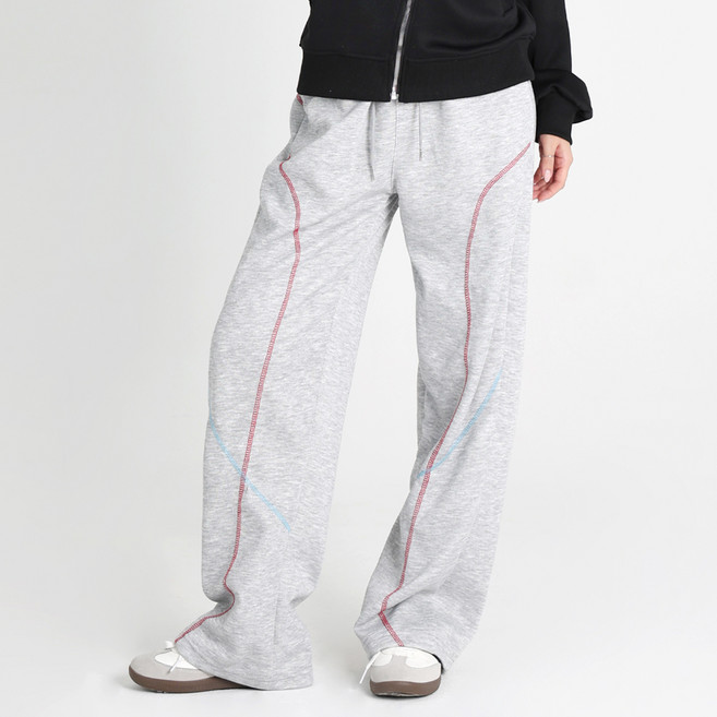 Dotif 女款撞色線條寬褲 P26SS1-A2608