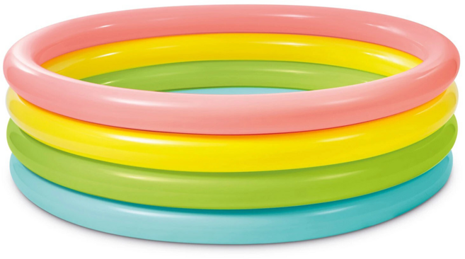 INTEX 充氣水池, 紅色 + 黃色 + 綠色 + 藍色, 1個