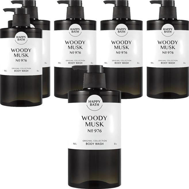 해피바스 오리지널 컬렉션 바디워시 우디머스크향, 910g, 6개