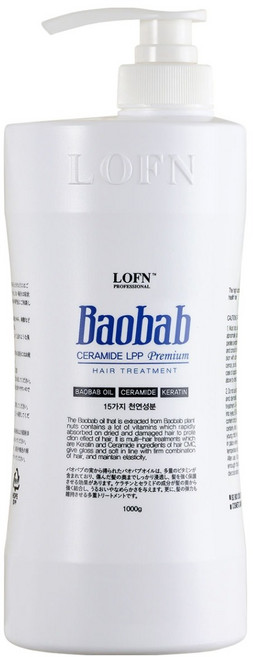 로픈 바오밥 세라마이드 엘피피 헤어 트리트먼트, 1kg, 1개