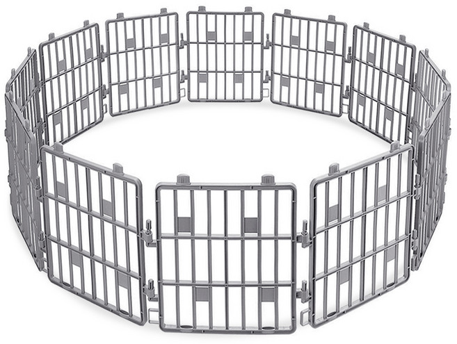 푸르미 매직펜스 12단 분리형 울타리, 다크그레이, 1개