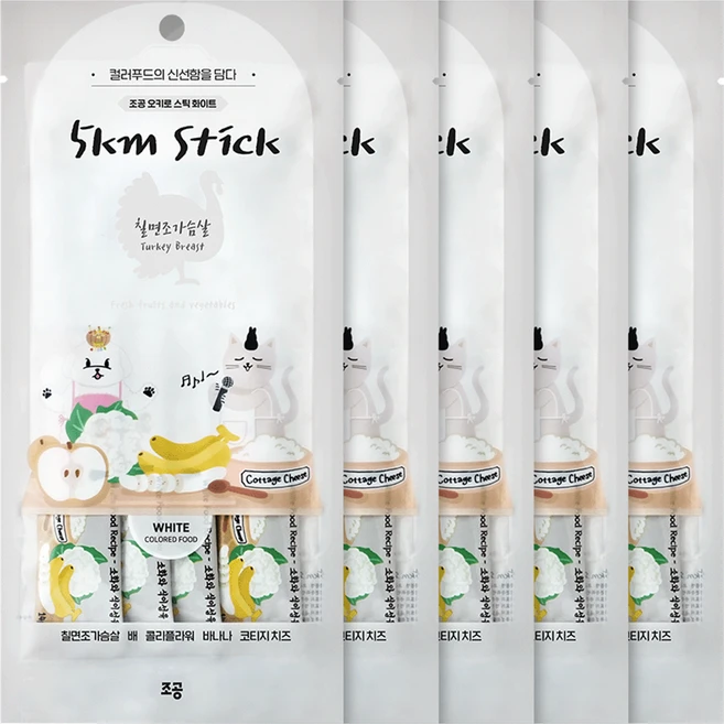 조공 반려동물 오키로스틱 짜먹는 간식, 칠면조, 56g, 5개 - 쿠팡