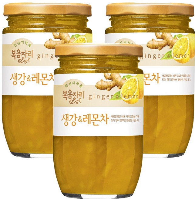 복음자리 생강 앤 레몬차, 500g, 1개입, 3개