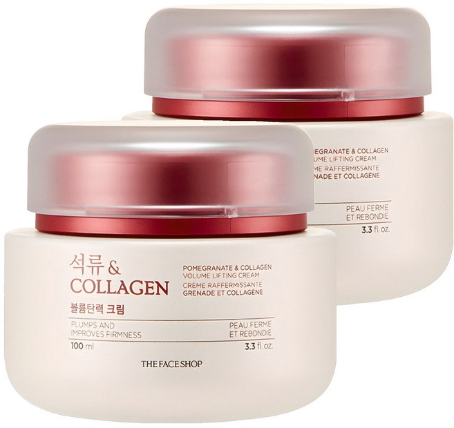 더페이스샵 석류 앤 콜라겐 볼륨탄력 크림, 100ml, 2개