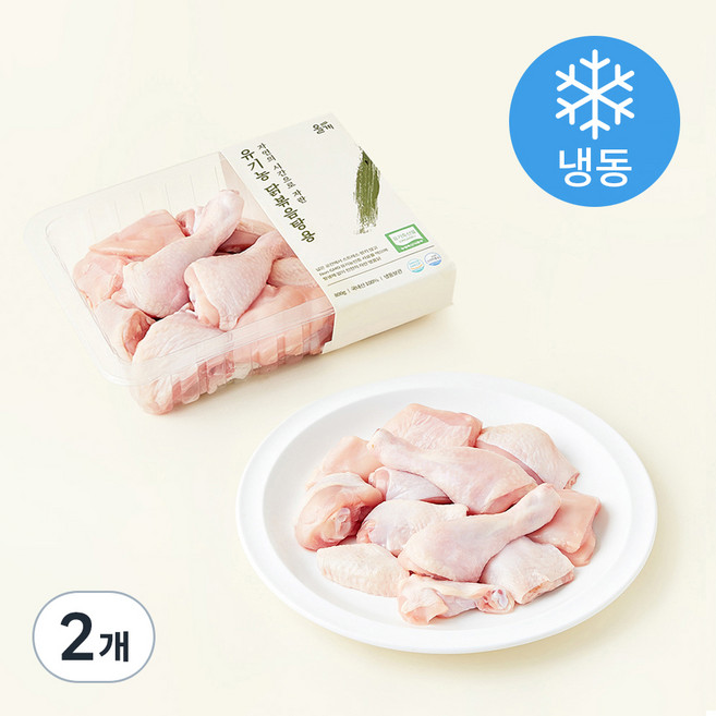 올계 유기축산물 인증 닭볶음탕용 (냉동), 800g, 2개