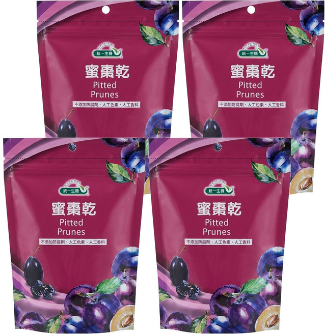 統一生機 蜜棗乾, 4包, 250g