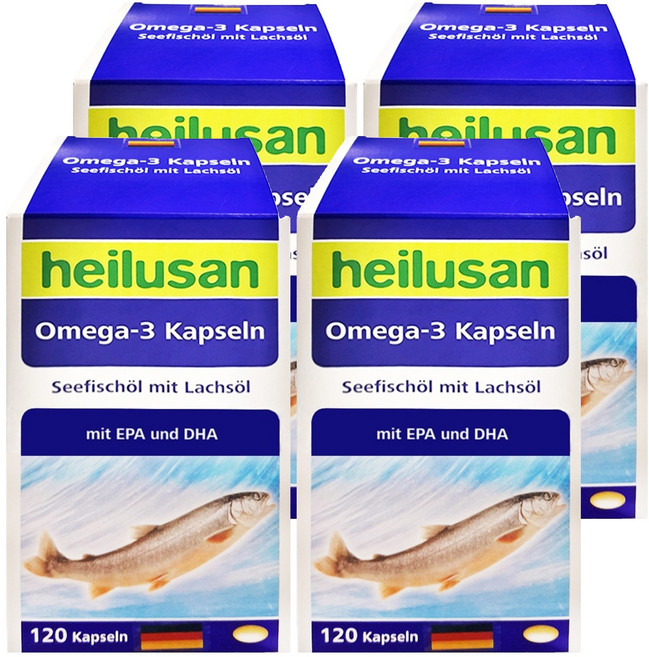 heilusan 好立善 純淨深海鮭魚油, 120顆, 700mg, 4罐