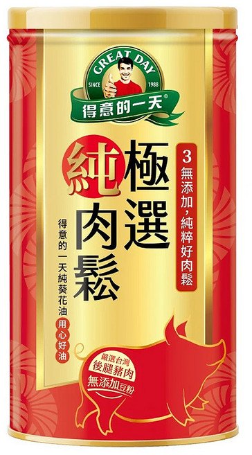 得意的一天 極選肉鬆, 180g, 1罐