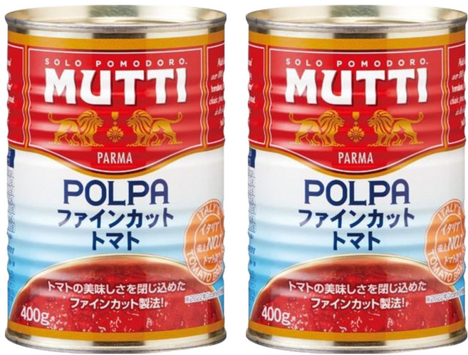 무티 찹드 토마토 소스, 400g, 2개