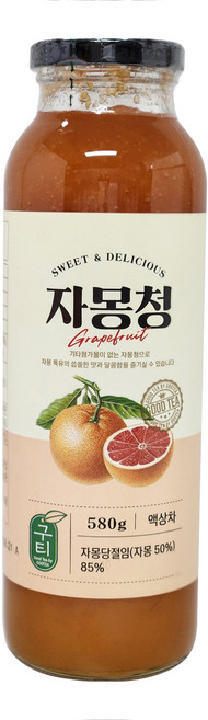 구티 자몽청, 580g, 1개입, 1개