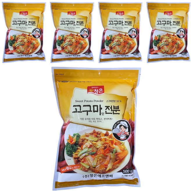 청은에프엔비 고구마맛전분, 500g, 5개