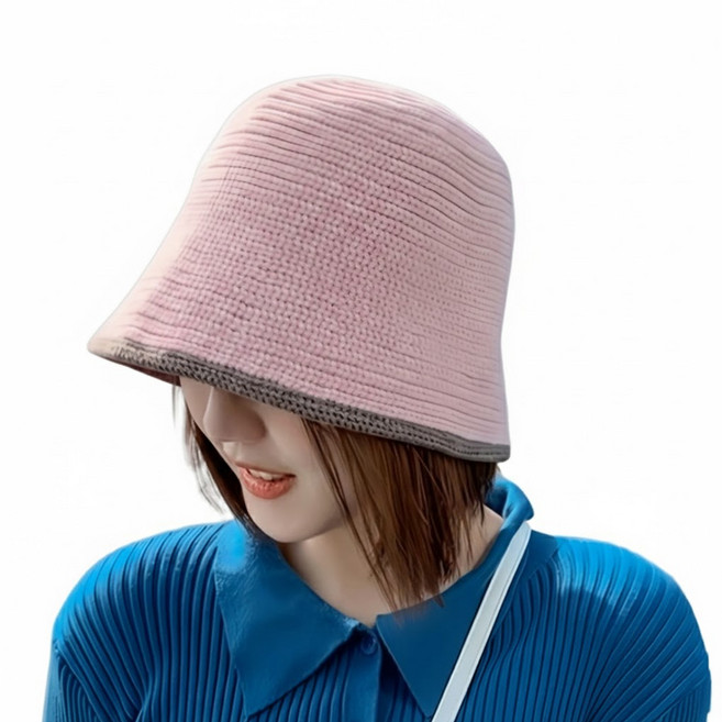 超小臉針織漁夫帽