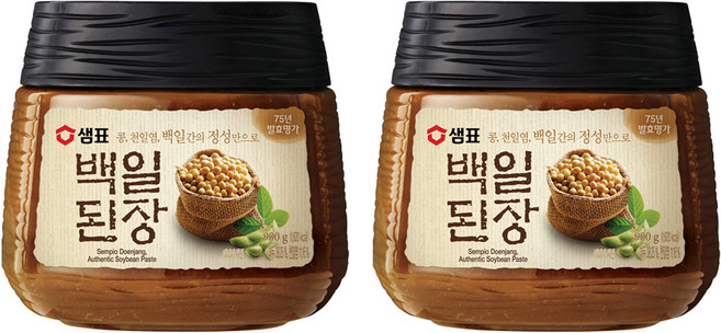 샘표 백일된장, 900g, 2개