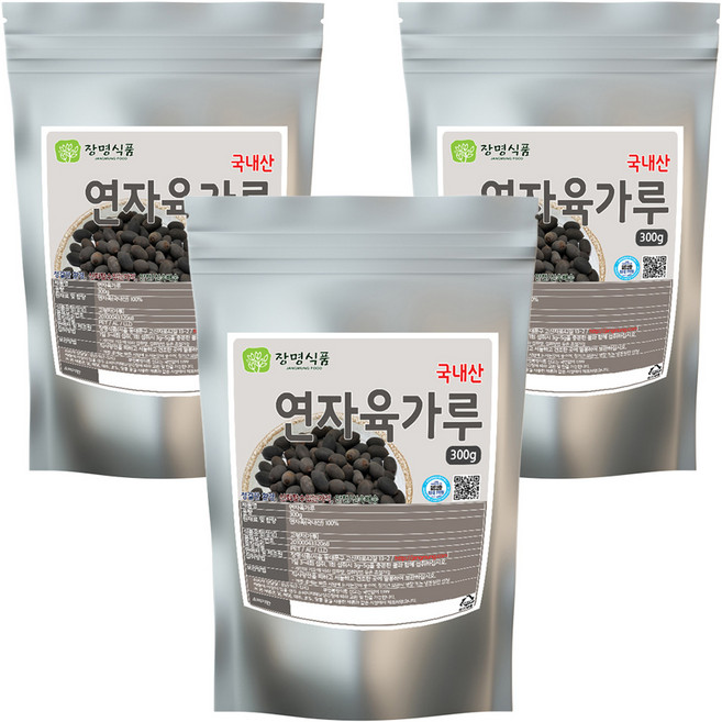 장명식품 연자육가루 국내산, 3개, 300g