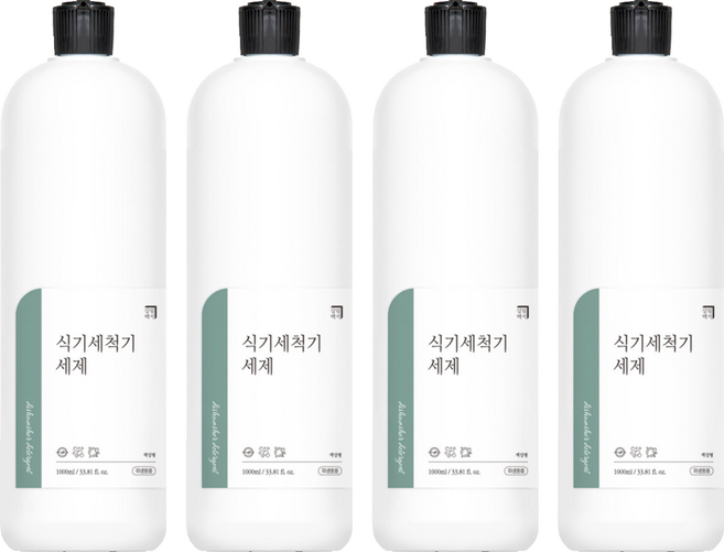 살림백서 식기세척기 세제 액상형, 1L, 4개