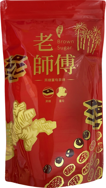 老師傅 黑糖薑母紅棗桂圓茶磚, 500g, 1入, 1包