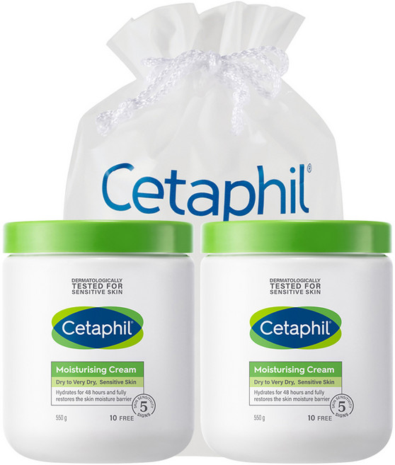 세타필 모이스춰라이징 크림 2p + 파우치, 550g, 1개