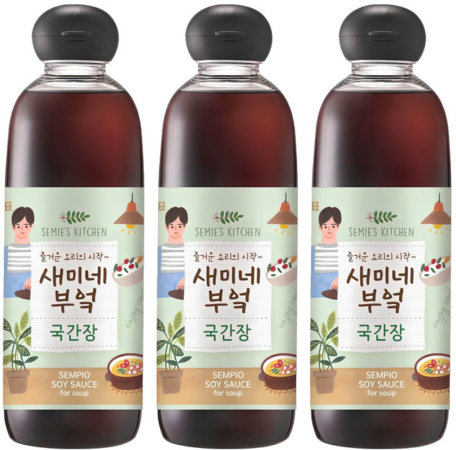 새미네부엌 국간장, 830ml, 3개