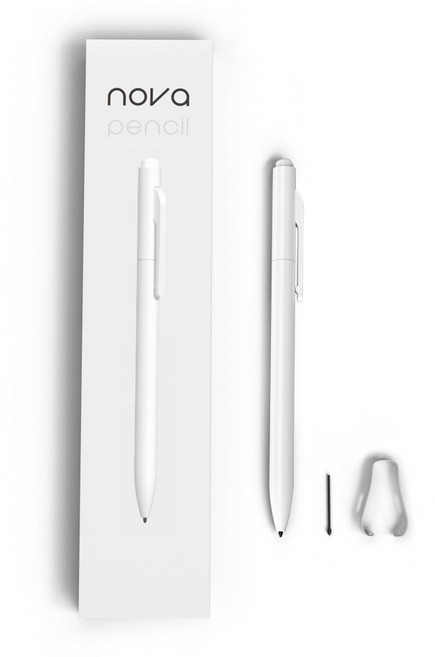 지니비 EMR 노바펜슬 갤럭시탭 S펜 와콤 호환 태블릿 터치펜, 화이트, 1개