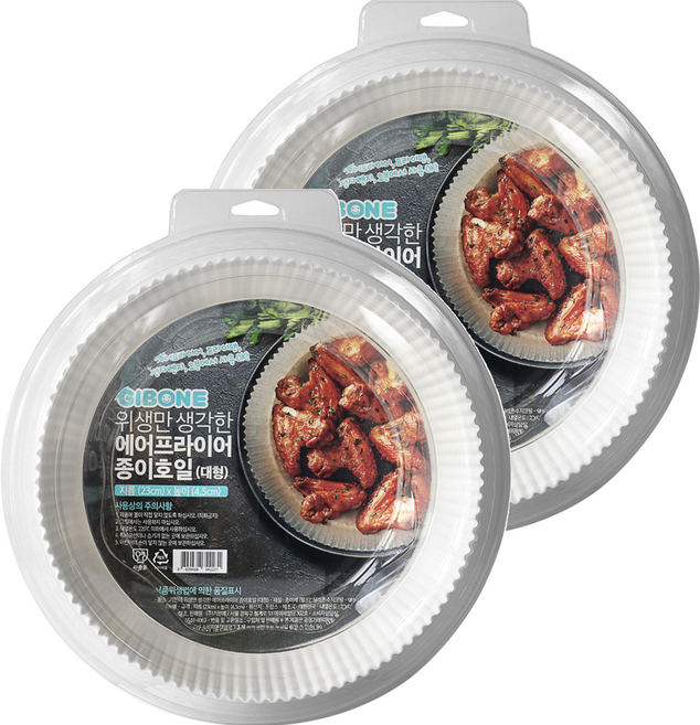 기본에 위생만 생각한 에어프라이어 종이호일, 100개입, 2개