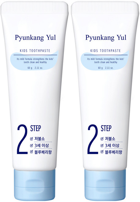 편강율 키즈 치약 블루베리향, 2개, 60g