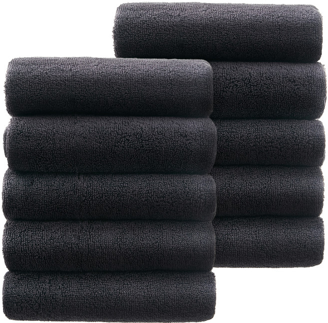 코멧 홈 오코텍스 인증을 받은 호텔 수건 150g 30수 코마사, 다크그레이, 10개