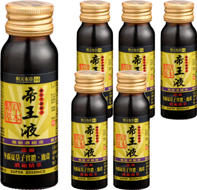 順天本草 帝王液 機能濃縮液, 50ml, 6瓶