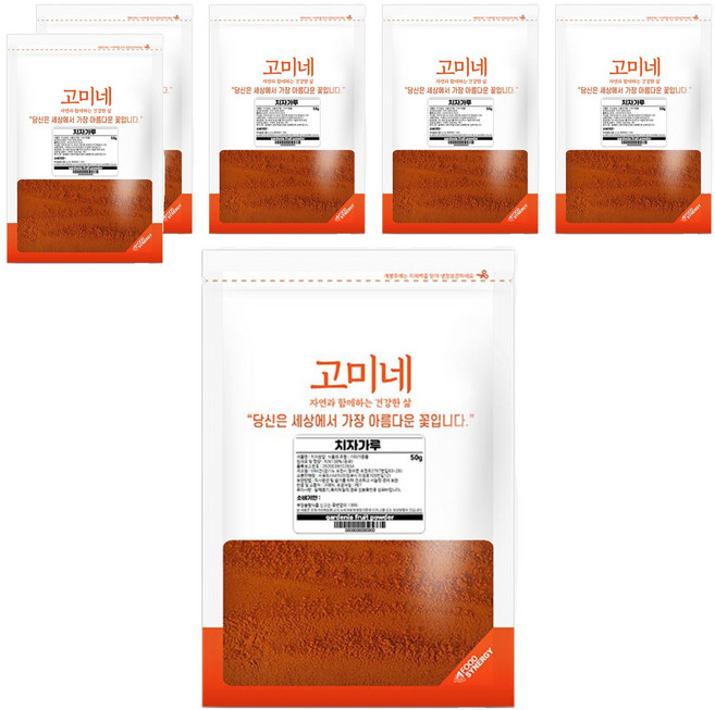 고미네 치자가루, 50g, 6개
