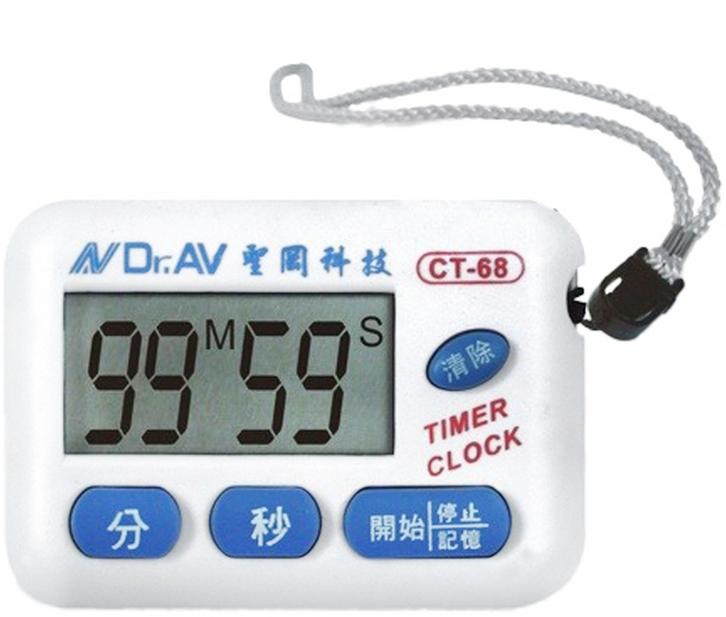 Dr.AV 聖岡科技 超大聲計時器, CT-68, 1個