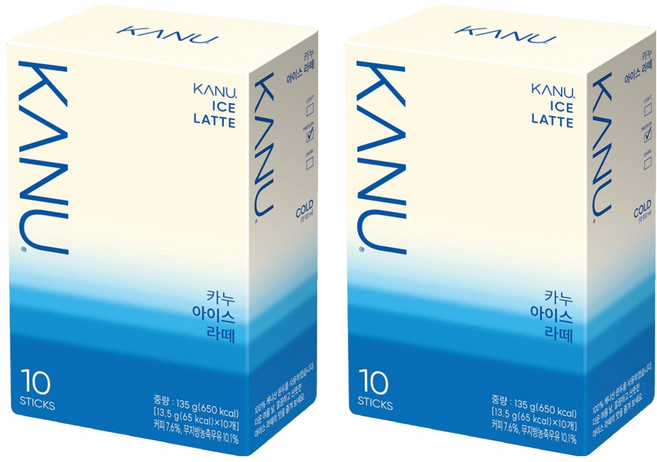 KANU 冰即溶拿鐵, 13.5g, 10入, 2個