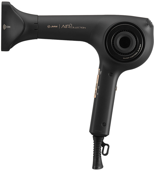 JMW 에어컬렉션 더 블랙 프리미어 에디션 터보 항공모터 헤어 드라이기, MS8001A-B