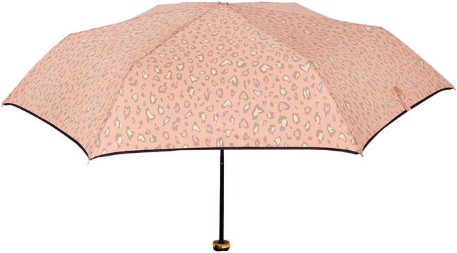 2mm 甜蜜豹紋晴雨兩用輕量手開傘 185g