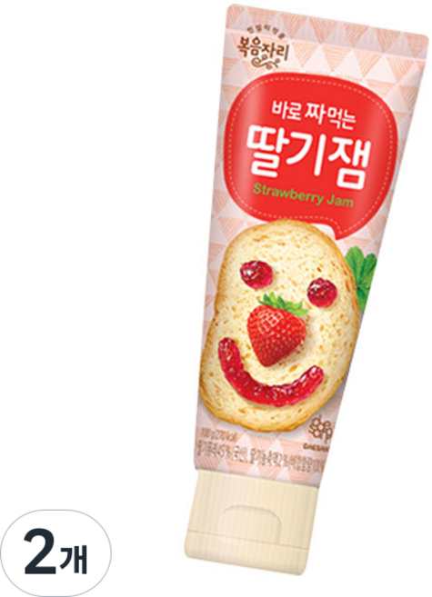 복음자리 바로 짜먹는 딸기잼, 100g, 2개