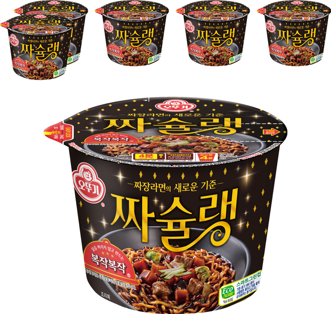 오뚜기 짜슐랭 용기 라면 125g, 6개