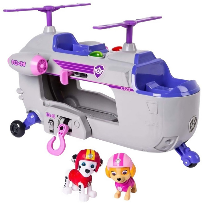 SPIN MASTER 終極救援聲光直升機 附天天 + 毛毛玩偶 3歲以上, 1盒, 天天 + 毛毛玩偶 多色