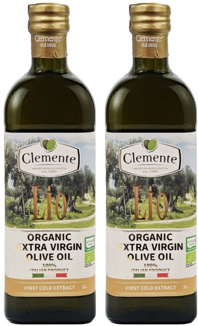 클레멘테 리오 유기농 엑스트라 버진 올리브유, 1L, 2개