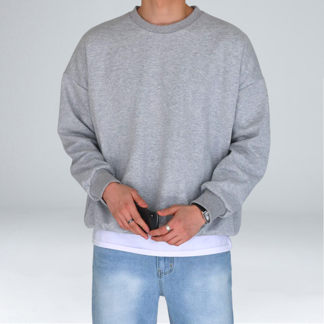 EV CLOSET Oversize基本款素色大尺碼大學T