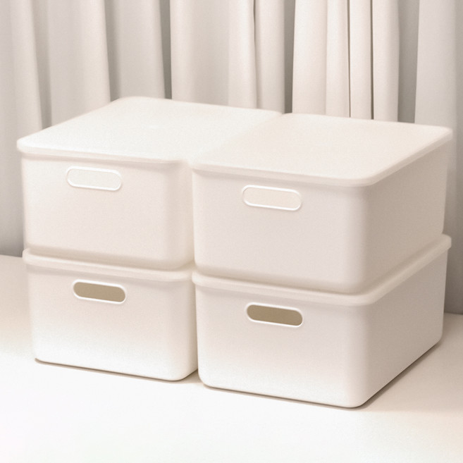 아임홈리빙 지니 팬트리 바스켓, 화이트, 4개