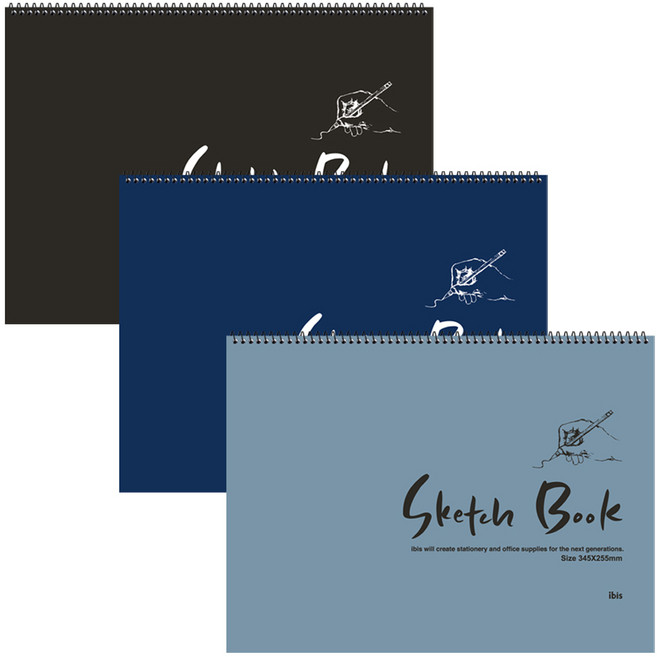 아이비스 스케치북 랜덤발송, 8절, 23매, 3개