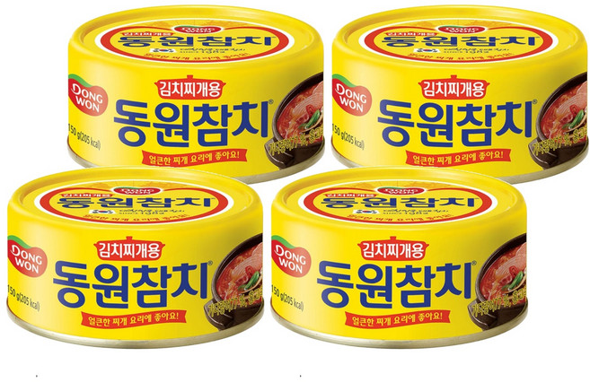 동원 김치찌개용 참치, 150g, 4개