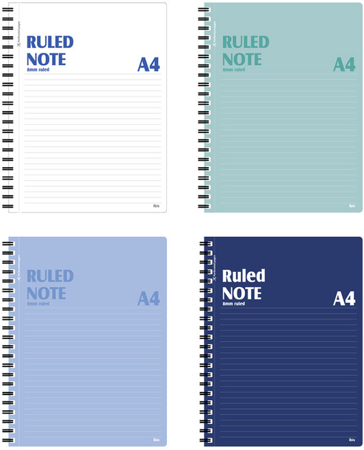 아이비스 A4 스프링 노트, 랜덤발송, 4개