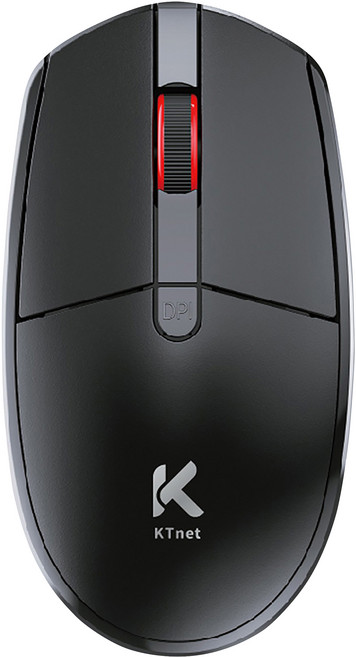 KTnet 廣鐸 4D無線光學滑鼠 1600DPI, R12, 黑色