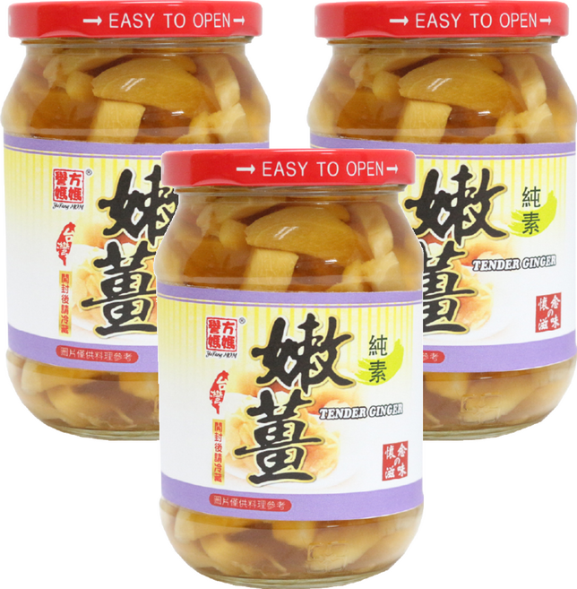 譽方媽媽 味醂嫩薑, 380g, 3罐